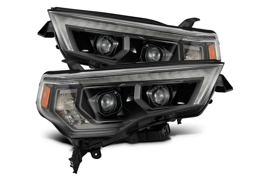 2014-10 Toyota 4Runner AlphaRex MK II Pro Series Halogen Projector Head Lights, Alpha Black