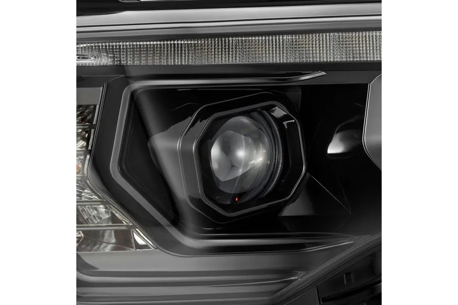 2014-10 Toyota 4Runner AlphaRex MK II Pro Series Halogen Projector Head Lights, Alpha Black