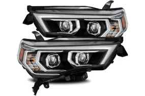 2014-20 Toyota 4Runner AlphaRex LUXX Series LED Projector Headlights, Black