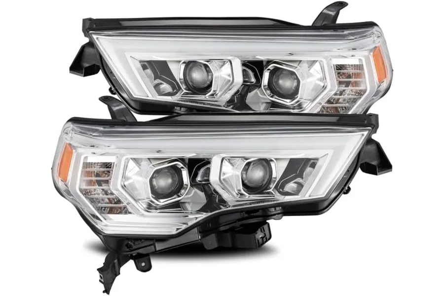 2014-20 Toyota 4Runner AlphaRex LUXX Series LED Projector Headlights, Chrome