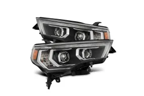 2014-22 Toyota 4Runner AlphaRex LUXX Series LED Projector Headlights, Black