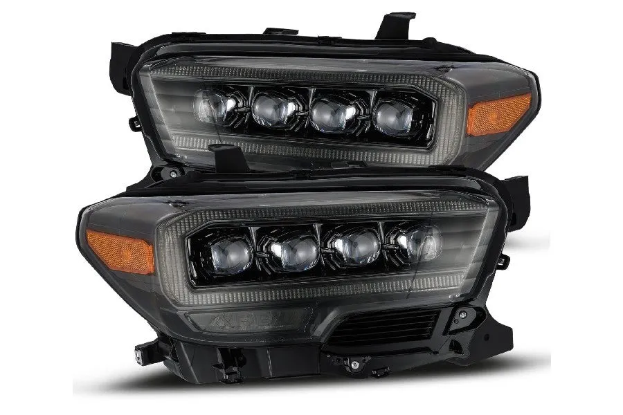 2016-23 Toyota Tacoma AlphaRex Nova Series LED Projector Headlights - Alpha Black