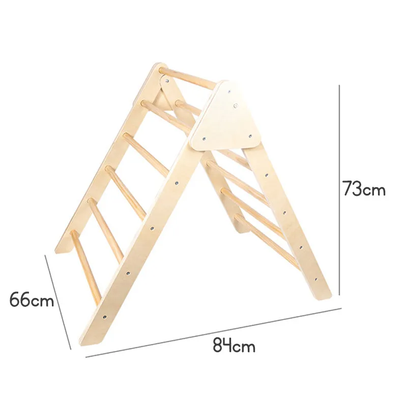 3-in-1 Climbing Frame Combination Children Outdoor and Indoor Sports Toys Wooden Frame Playgym Climbing and Slide for Kids