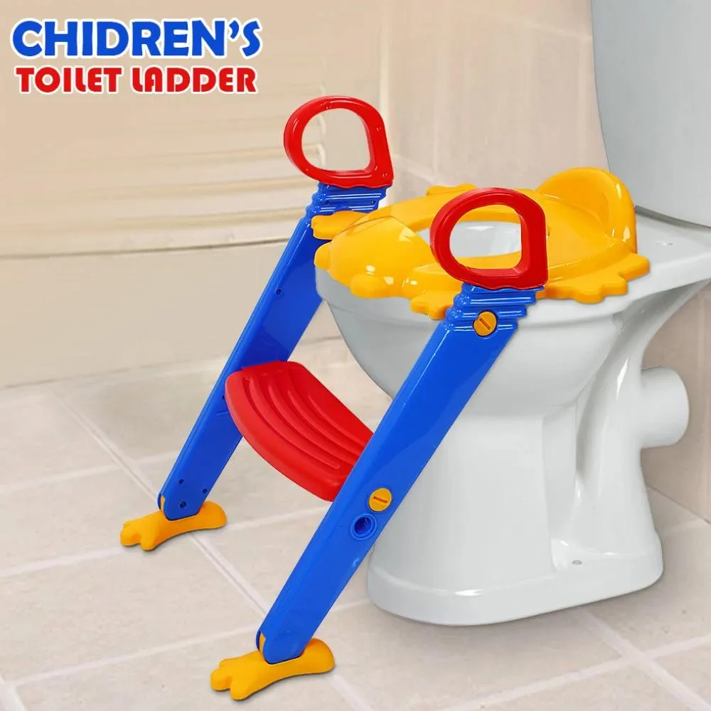 344 -3 in 1 Kids / Toddler Potty Toilet Seat with Step Stool Ladder (Multicolour)