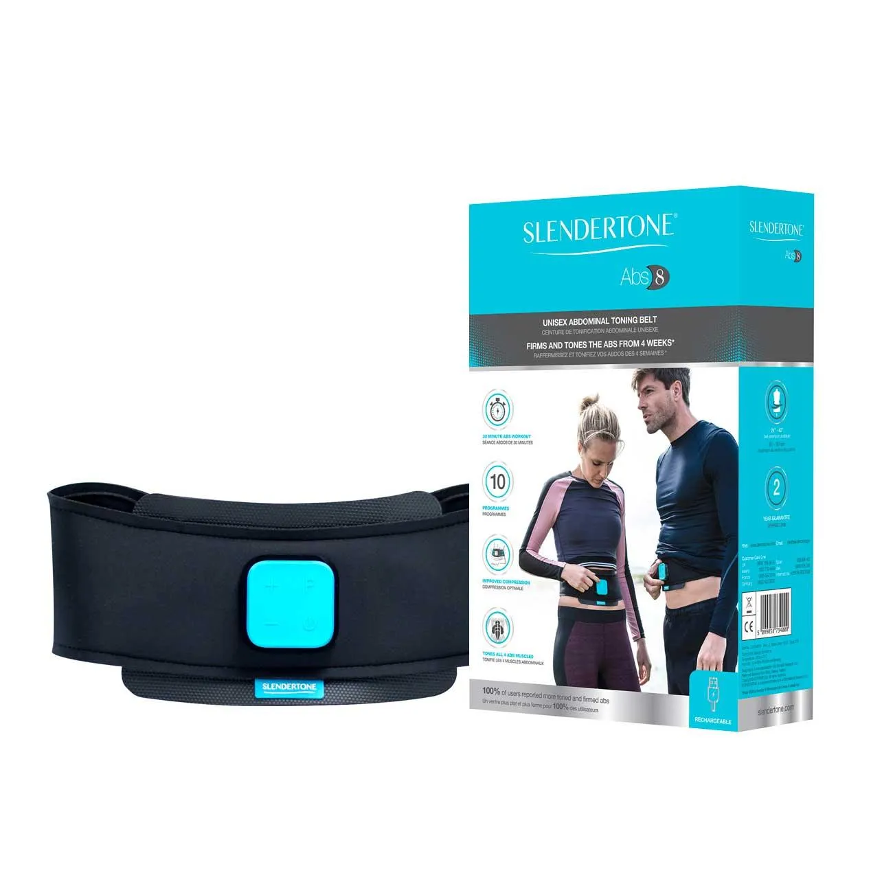 Abs8 Rechargeable Abdominal Toning Belt - Unisex