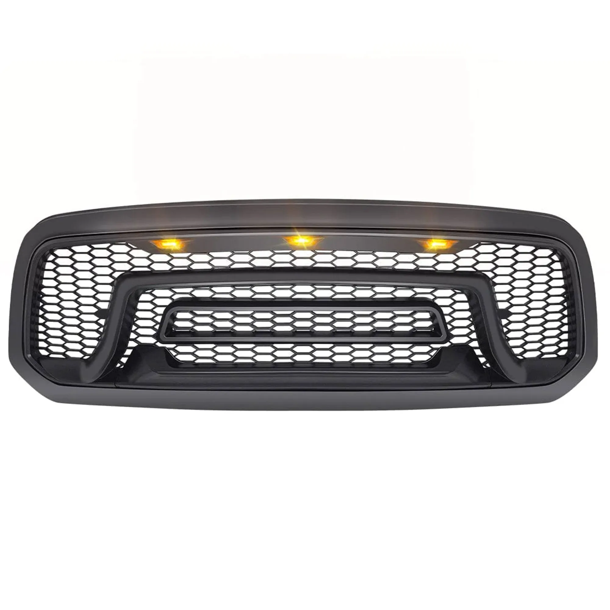 AMERICAN MODIFIED Rebel Grille with Amber Lights for 2013-2018 Dodge Ram 1500