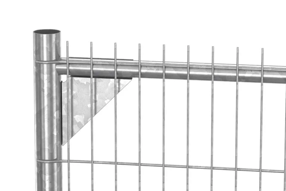 Anti-Climb Temporary Fence Panel- 6'6" Tall x 11'-5" Wide