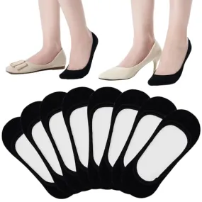 ATBITER 8 Pairs No Show Socks Women for Flats Ultra Low Cut Liner Non Slip Invisible Socks for Shoe Size 6-9/9-11