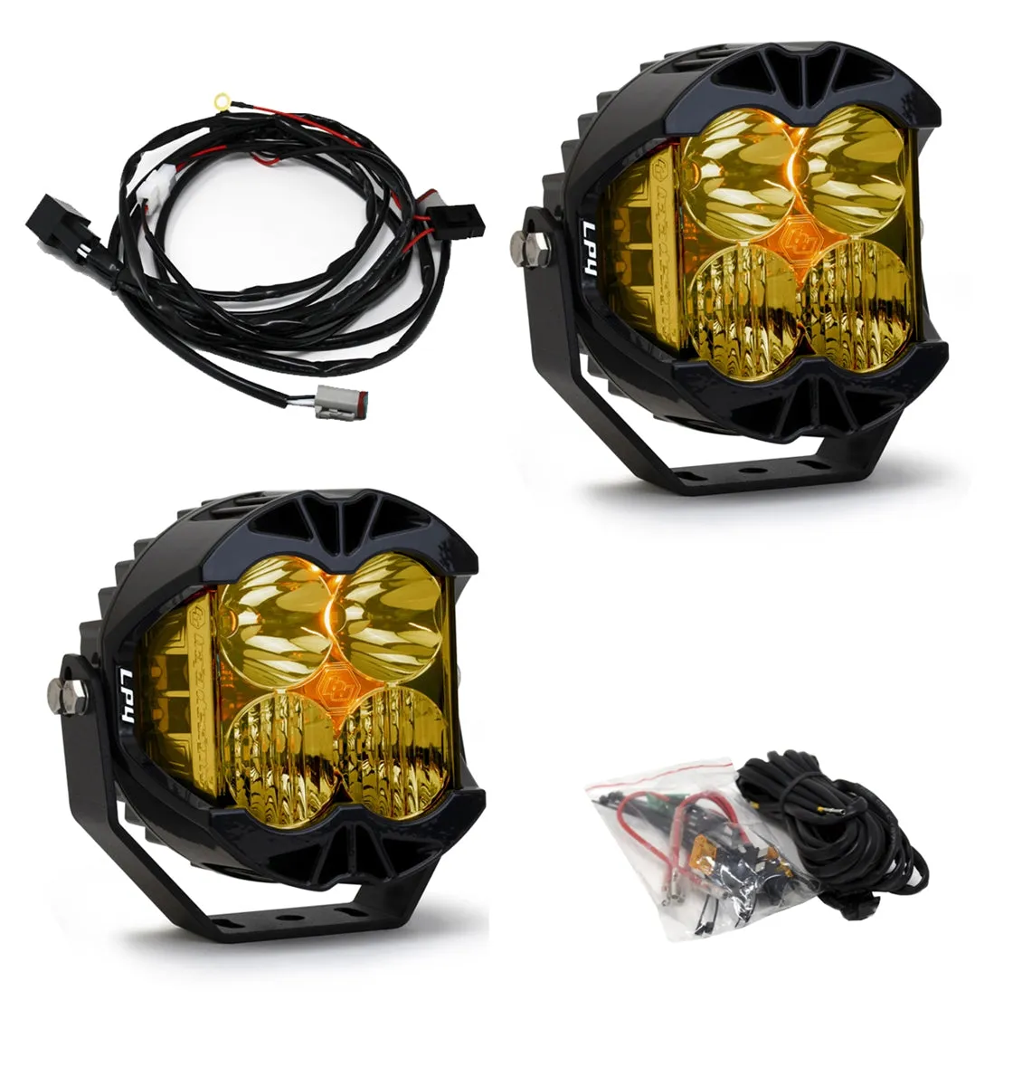 BAJA DESIGNS - LP4 PRO PAIR DRIVING/COMBO LED - AMBER