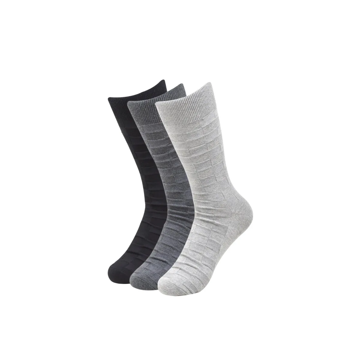 Balenzia Men's Cotton Crew Socks-(Pack of 3 Pairs/1U)