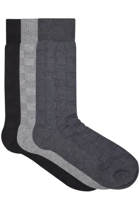 Balenzia Men's Cotton Crew Socks-(Pack of 3 Pairs/1U)