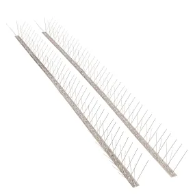 Bird Blinder Steel Bird Spikes For Pigeons And Other Small Birds - 4 Inch Wide