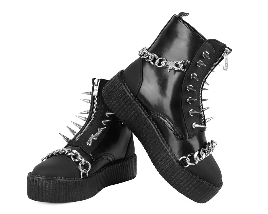 Black Haze Spike & Chain Viva Mondo Boot