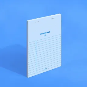 BLUE MoteMote B6 Writing Pad 100gsm Notepad 7mm Ruled B6 Legal Pad | 60 Sheets