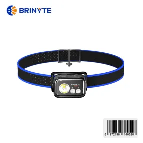 Brinyte HC01 Ultra-light Hands-free TYPE-C Charging Rechargeable Red&White Headlamp Light