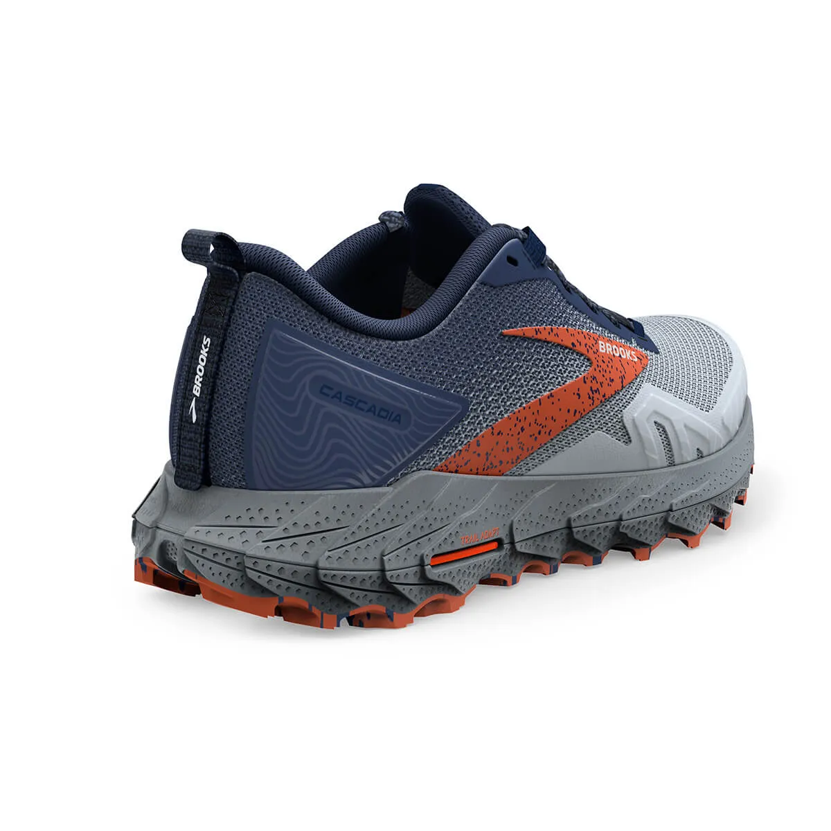 Brooks Cascadia 17 Mens | Blue/navy/firecracker