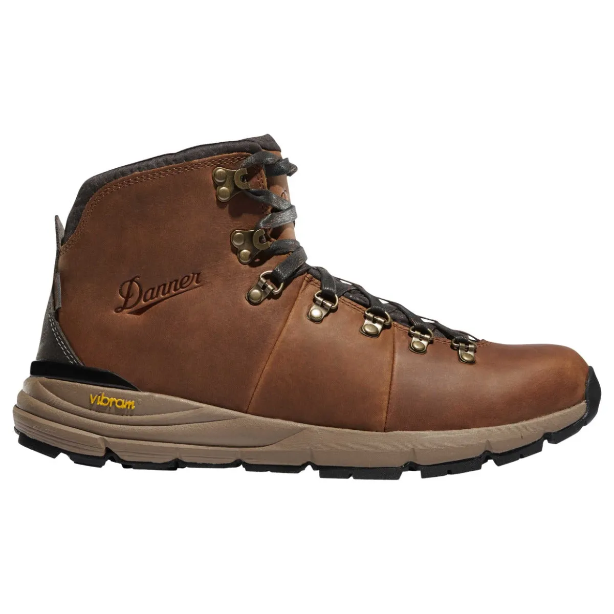 Brown Leather 'Mountain 600' Waterproof Boots - EE Width