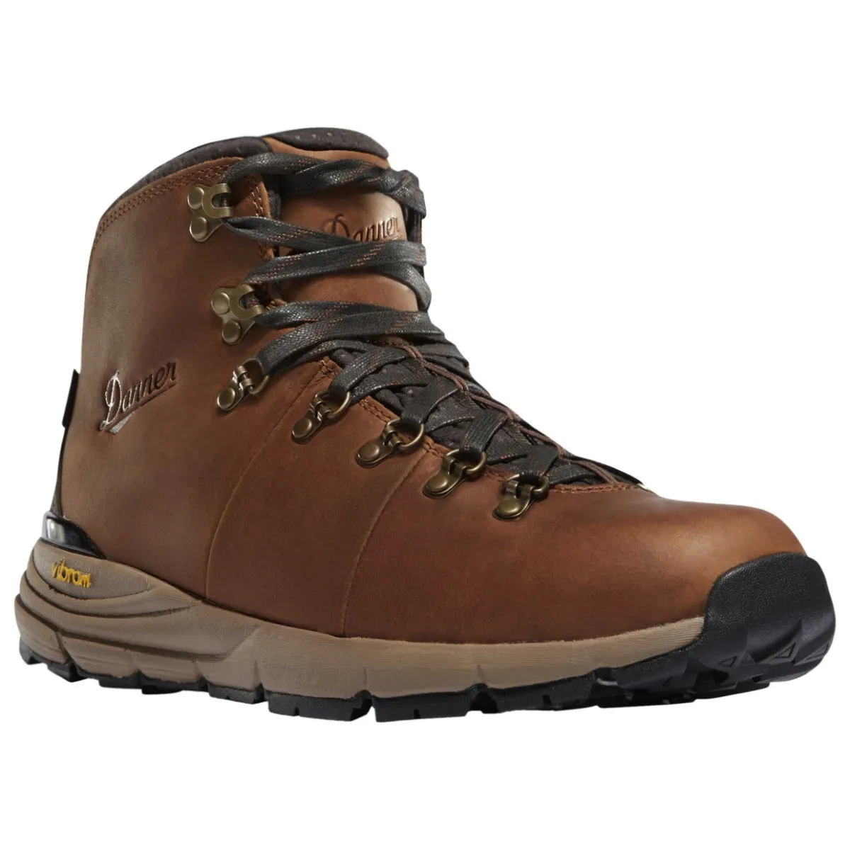 Brown Leather 'Mountain 600' Waterproof Boots - EE Width