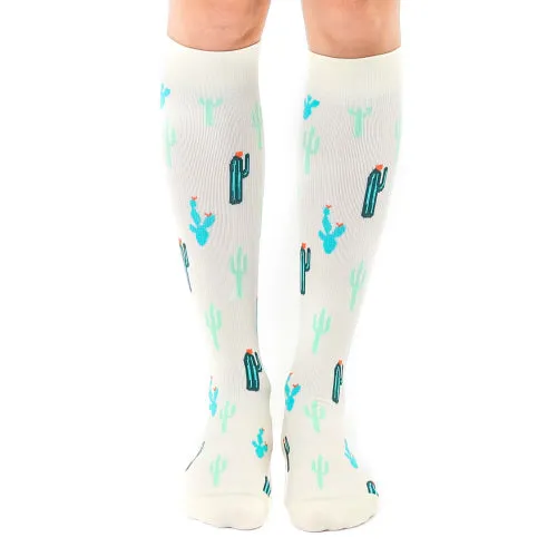 Cactus Compression Knee Socks