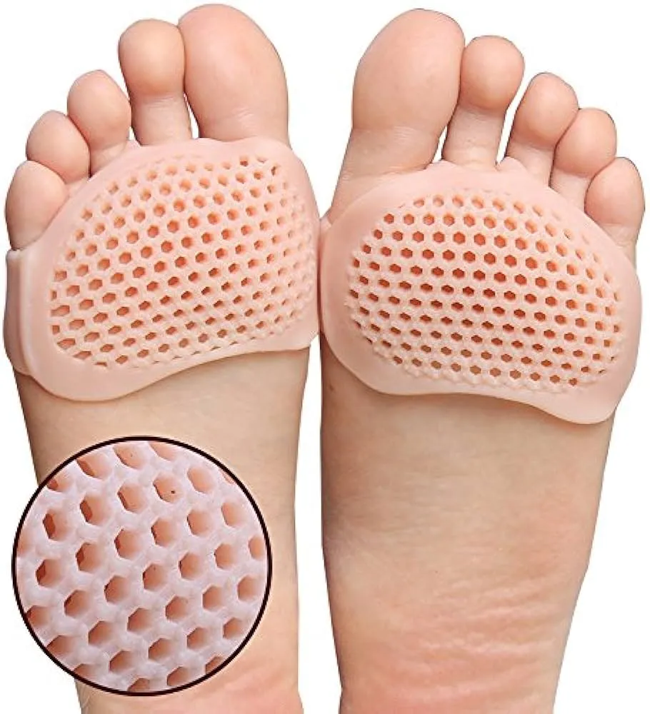 Comfortable Practical Durable Forefoot Cushion Metatarsal Pads Pain Relief Silicone Gel Bunion Protector 1Pair