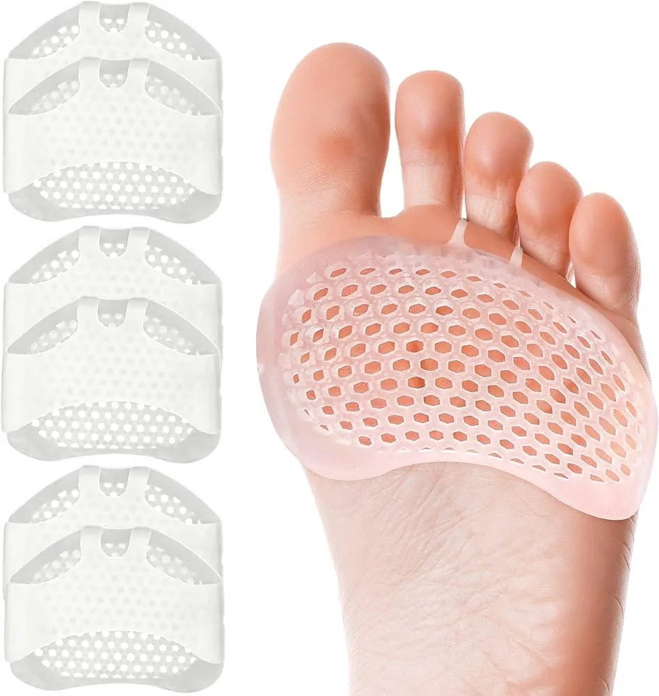 Comfortable Practical Durable Forefoot Cushion Metatarsal Pads Pain Relief Silicone Gel Bunion Protector 1Pair