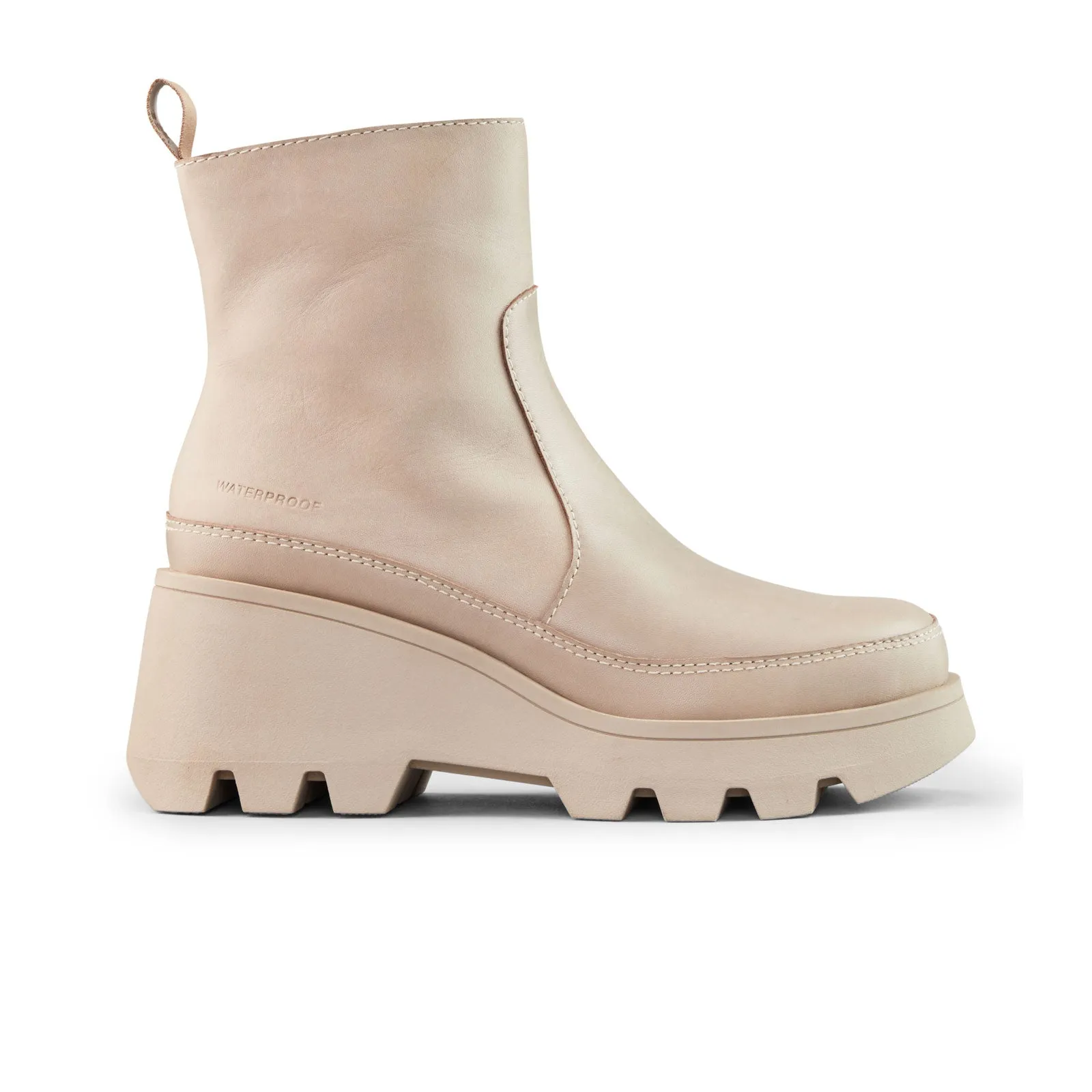 Cougar Villa Waterproof Wedge Boot (Women) - Cream