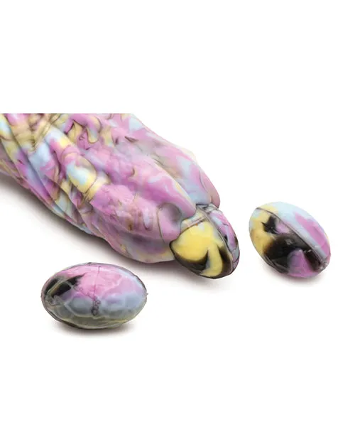 Creature Cocks Dragon Spawn Dragon Ovipositor Silicone Dildo w/Eggs - Multi Color