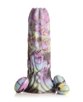 Creature Cocks Dragon Spawn Dragon Ovipositor Silicone Dildo w/Eggs - Multi Color