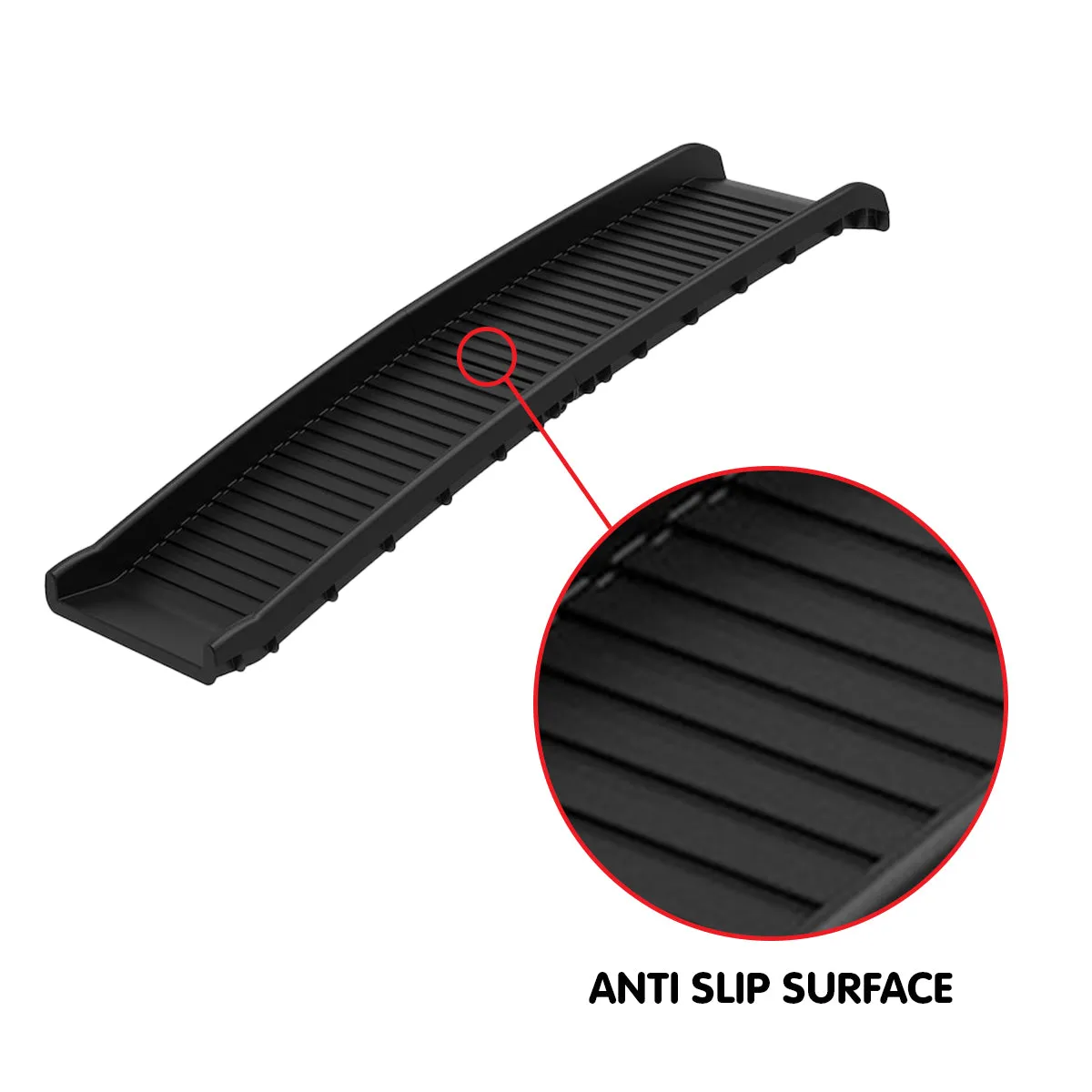 Foldable Anti-Skid Dog Car Ramp, Safety Latch, 90kg Capacity