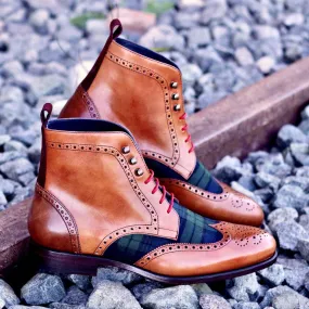 Franko Military Brogue Boots