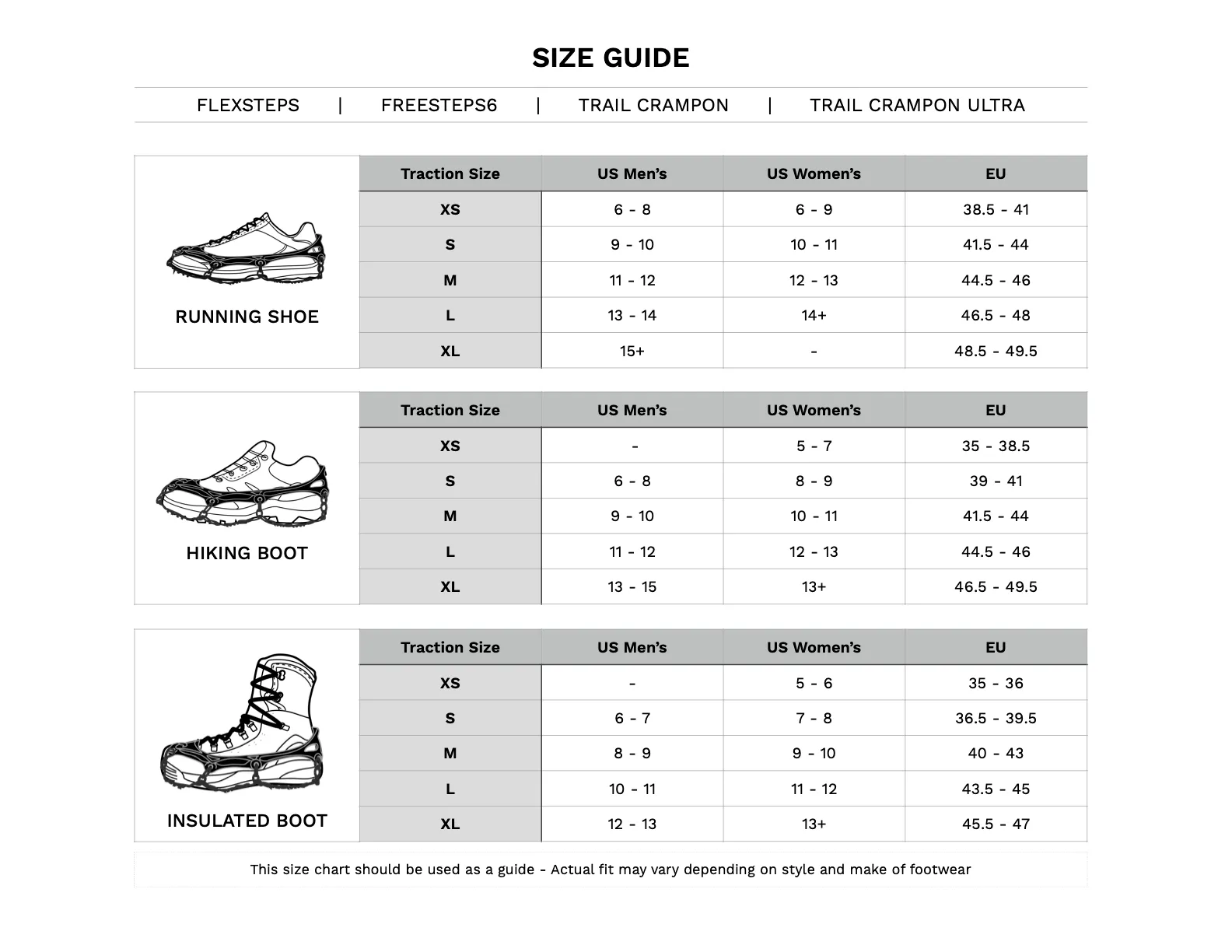 FreeSteps6® Crampons