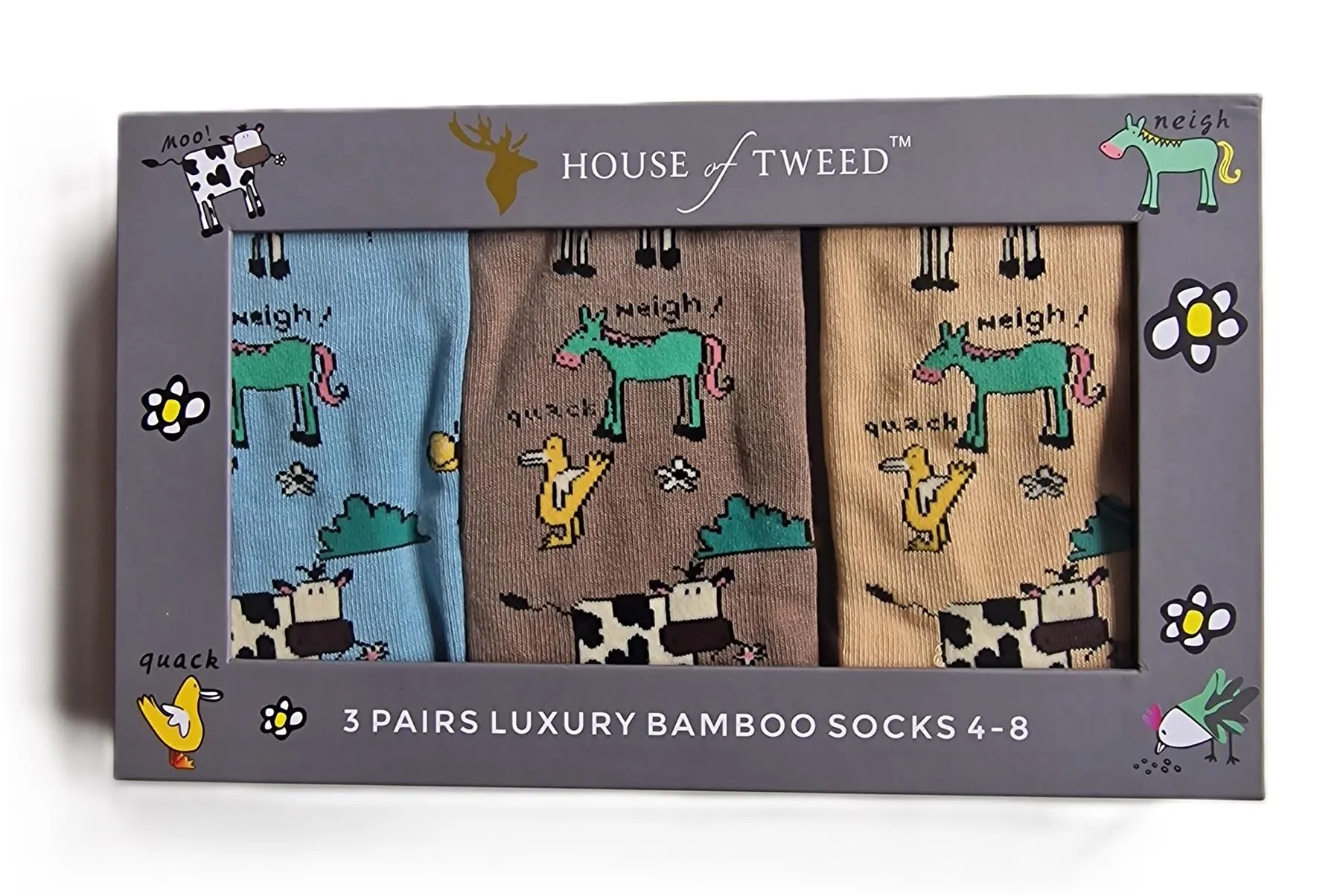 House of Tweed Luxury Ladies Bamboo Gift Novelty Socks