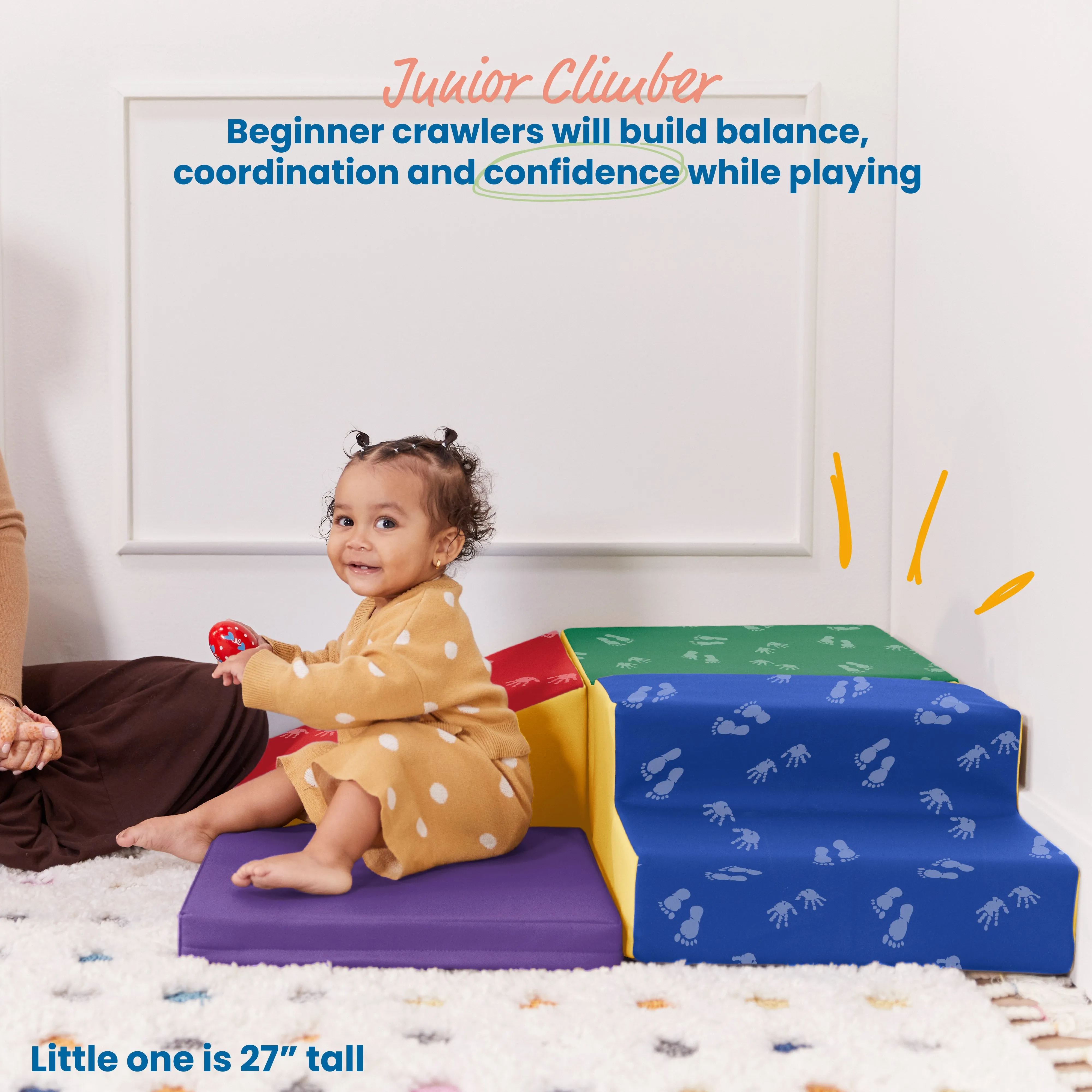 Junior Little Me Corner Climber, Beginner Playset, 4-Piece