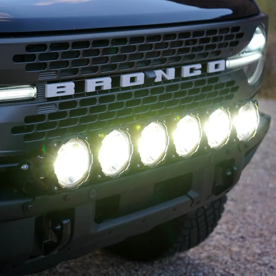 KC HiLites Gravity LED Pro6 Bumper Light Bar Kit for Bronco (2021-2024)