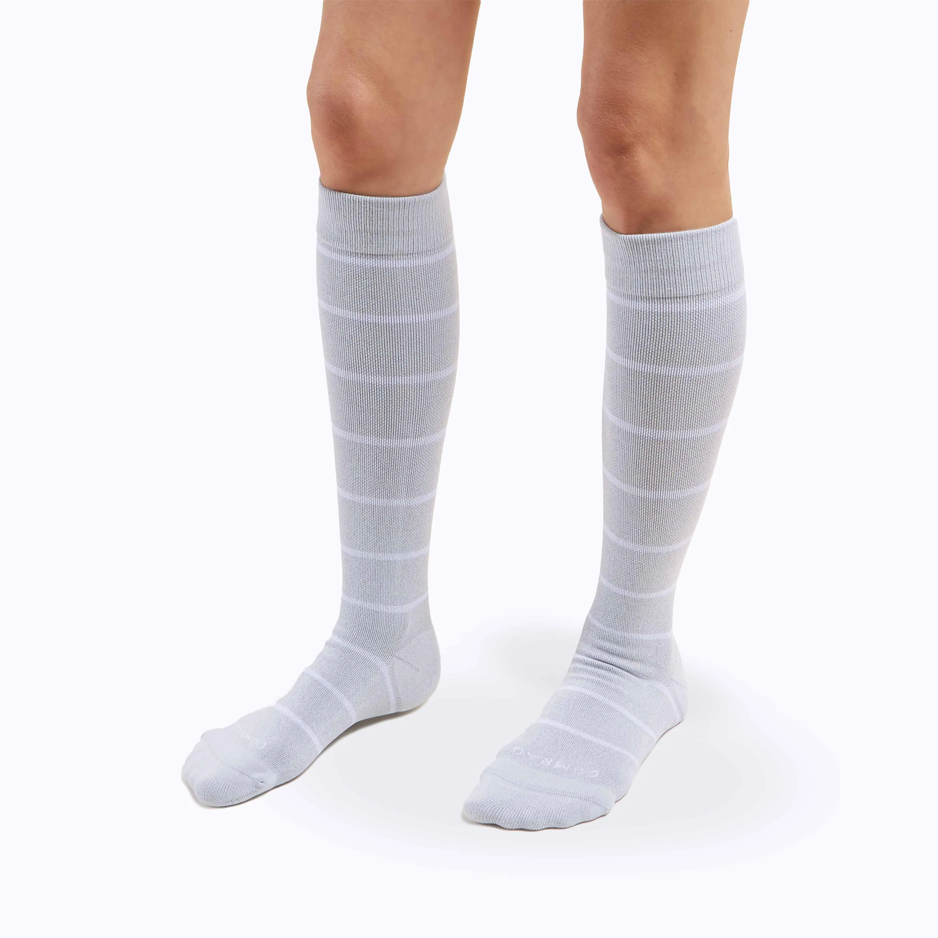 Knee-High Compression Socks – Stripes (20-30 mmHg)