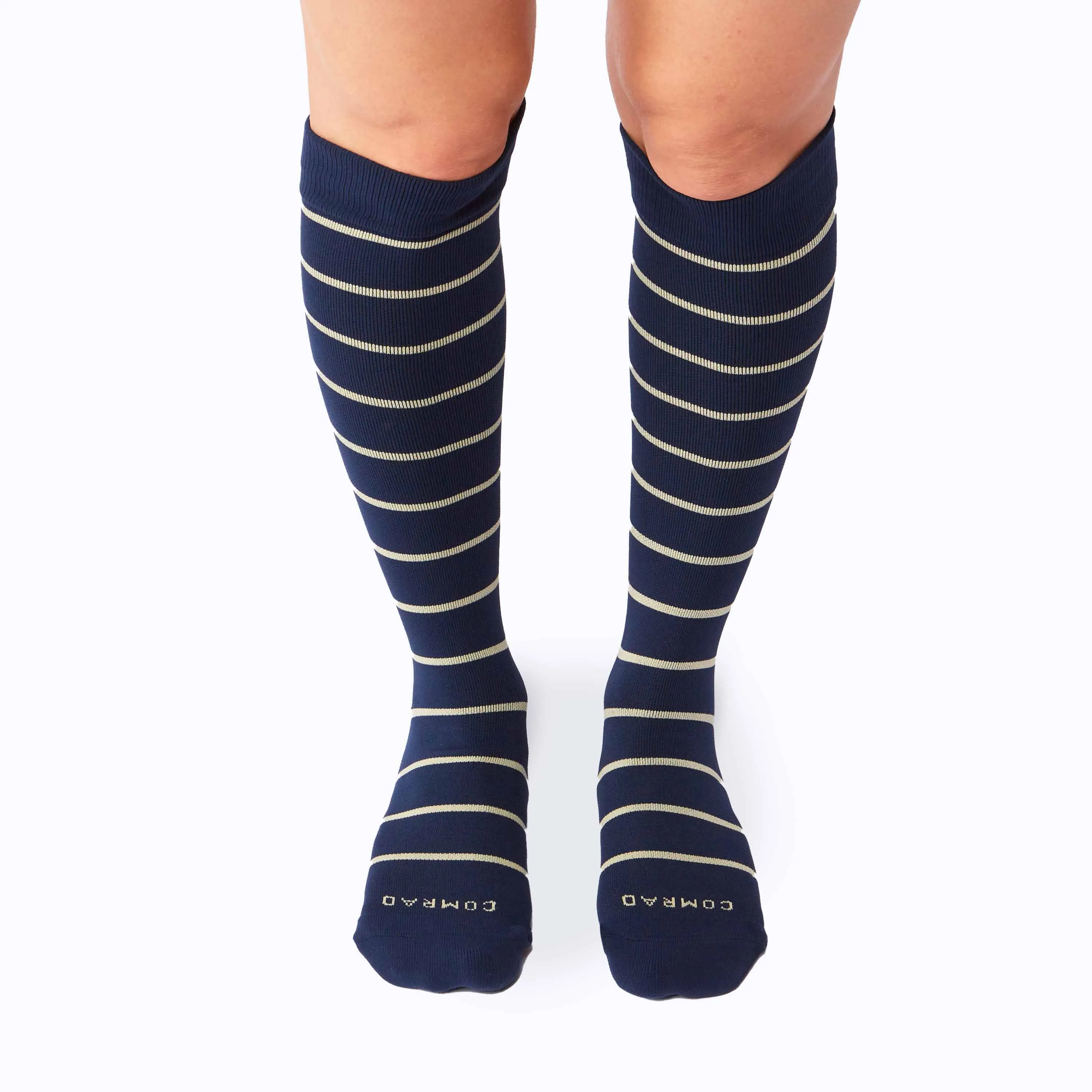 Knee-High Compression Socks – Stripes (20-30 mmHg)