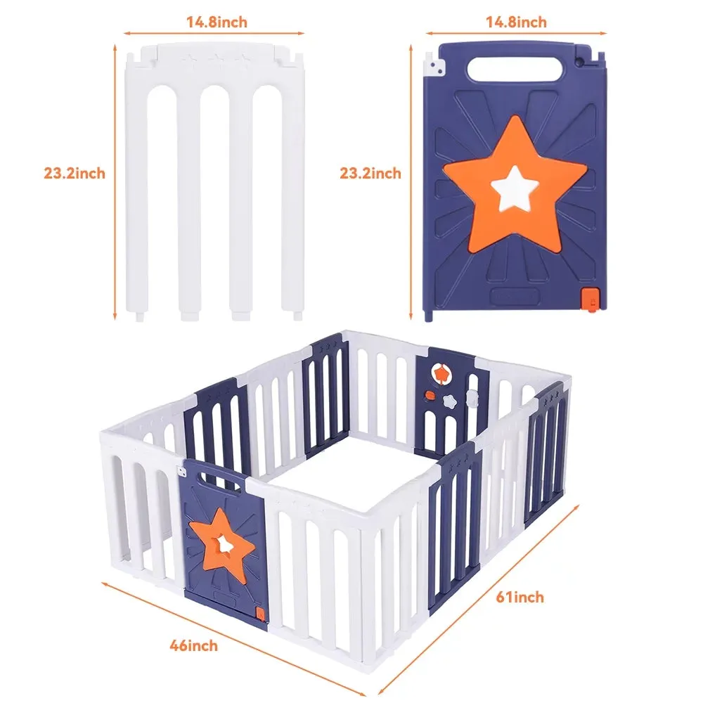 Large Baby Playpen - Safe, Stable, and Educational Ideal Baby Playard