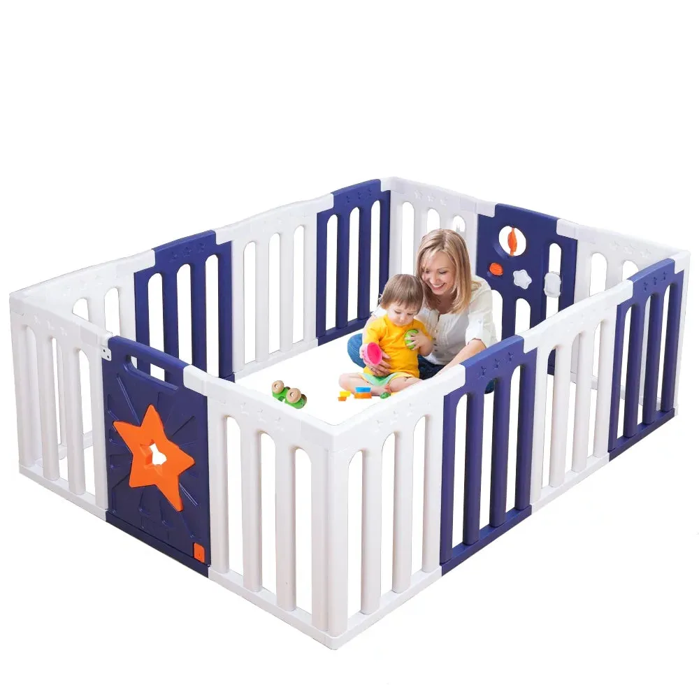 Large Baby Playpen - Safe, Stable, and Educational Ideal Baby Playard