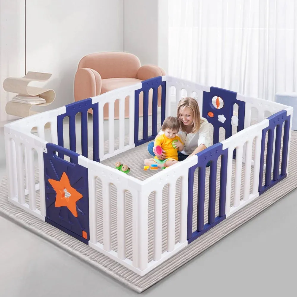 Large Baby Playpen - Safe, Stable, and Educational Ideal Baby Playard