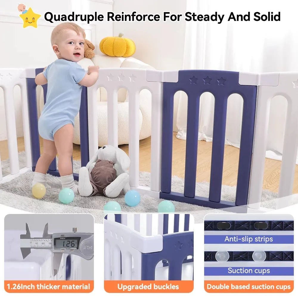 Large Baby Playpen - Safe, Stable, and Educational Ideal Baby Playard