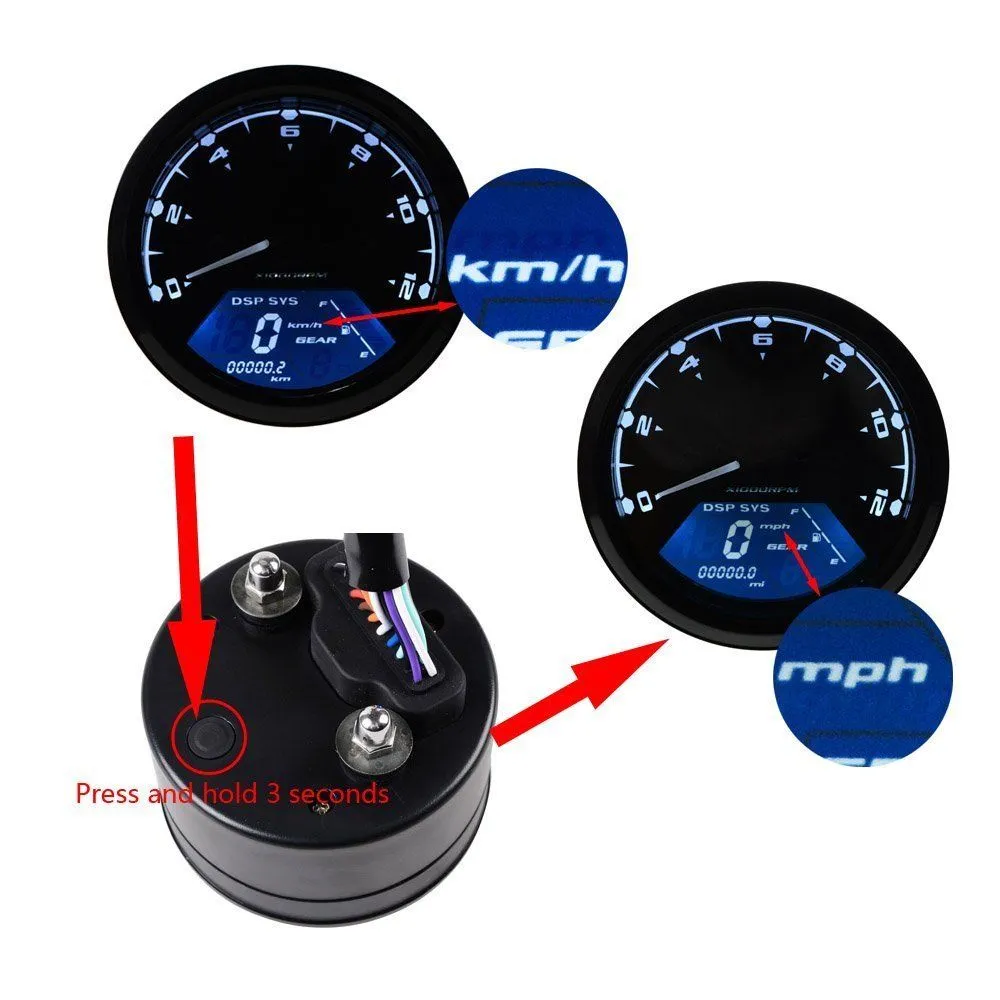 LCD Digital Speedometer