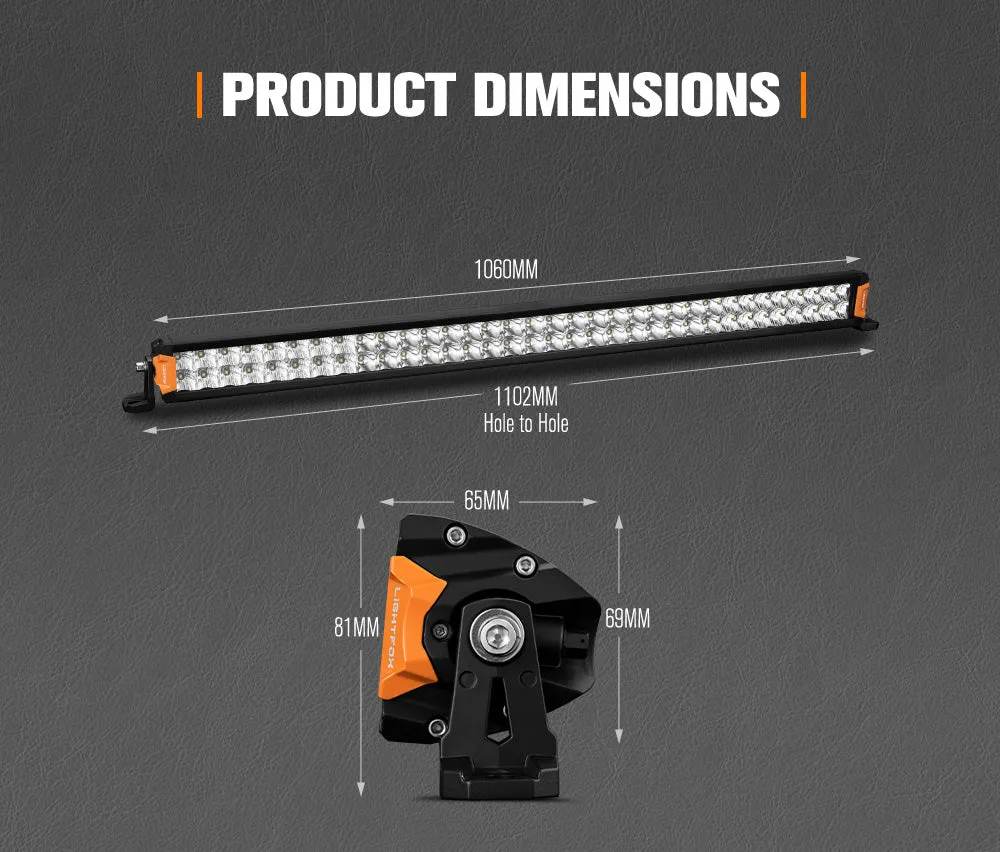 Lightfox Rigel Series 40inch LED Light Bar 1 Lux @ 694M IP68 30,192 Lumens