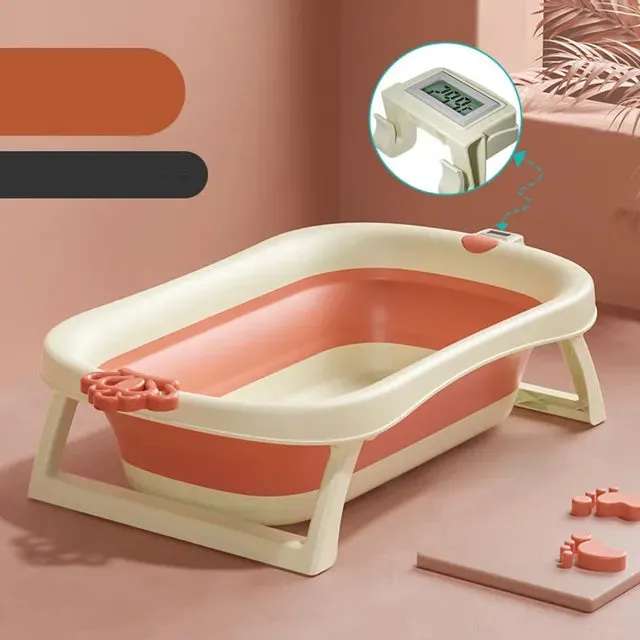 Little Angel Baby Collapsible Washbasin And Bathtub (Peach)