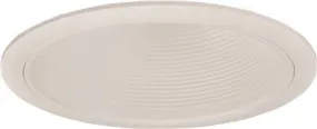 Monument Recessed Lighting 6 Inch  White Metal Baffle With Trim White