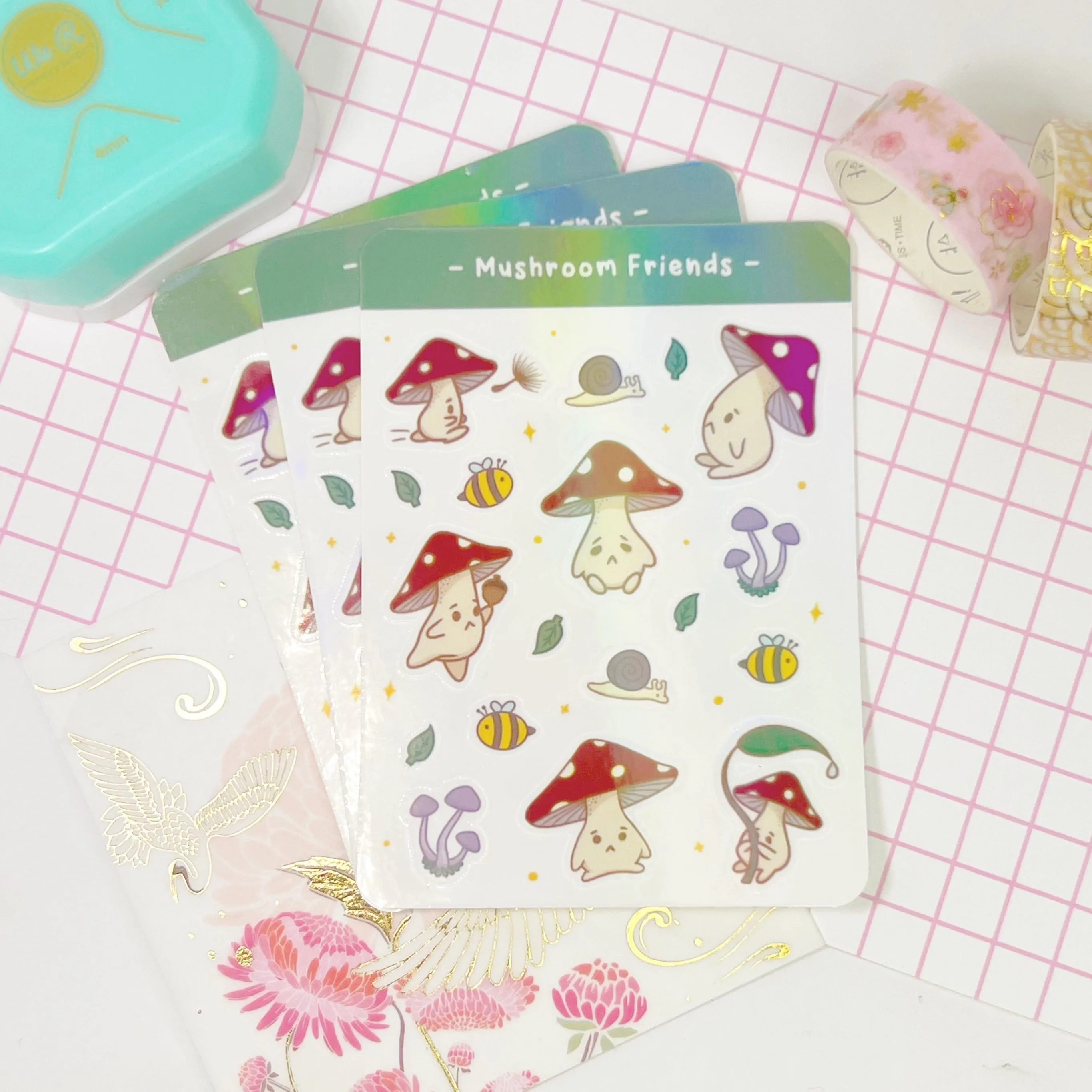 Mushroom Friends Sticker Sheet