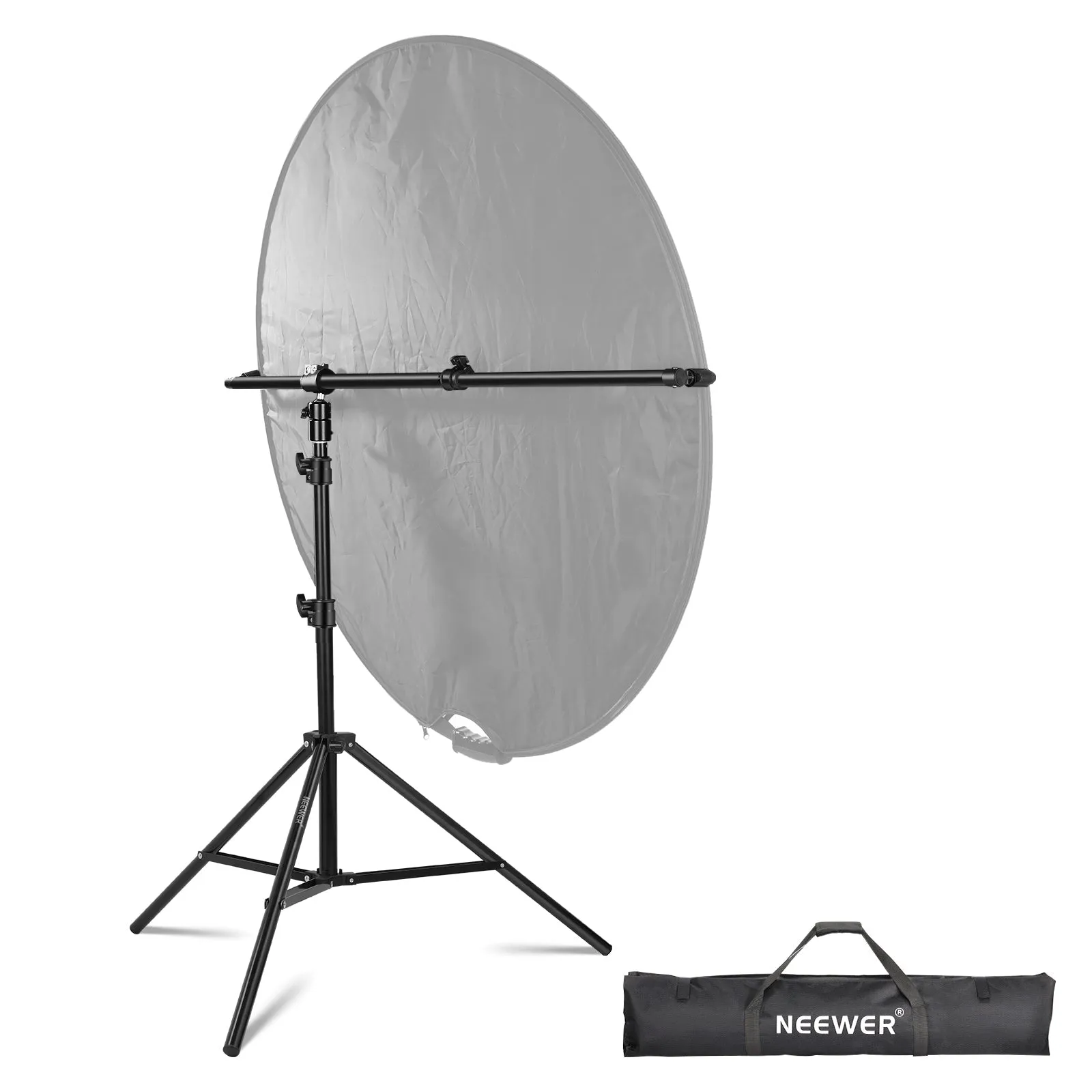 NEEWER 27.9"-47.2" Extendable Reflector Holder Arm with Light Stand