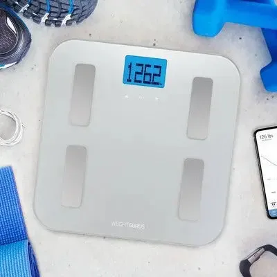 New - AppSync Smart Scale with Body Composition Silver - Weight Gurus