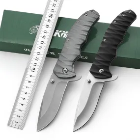 Non Slip Aluminum Handle Outdoor Pocket Knife Folding Stainless Steel Blade Camping Hiking Every Day Carry Knives Pocket Clip