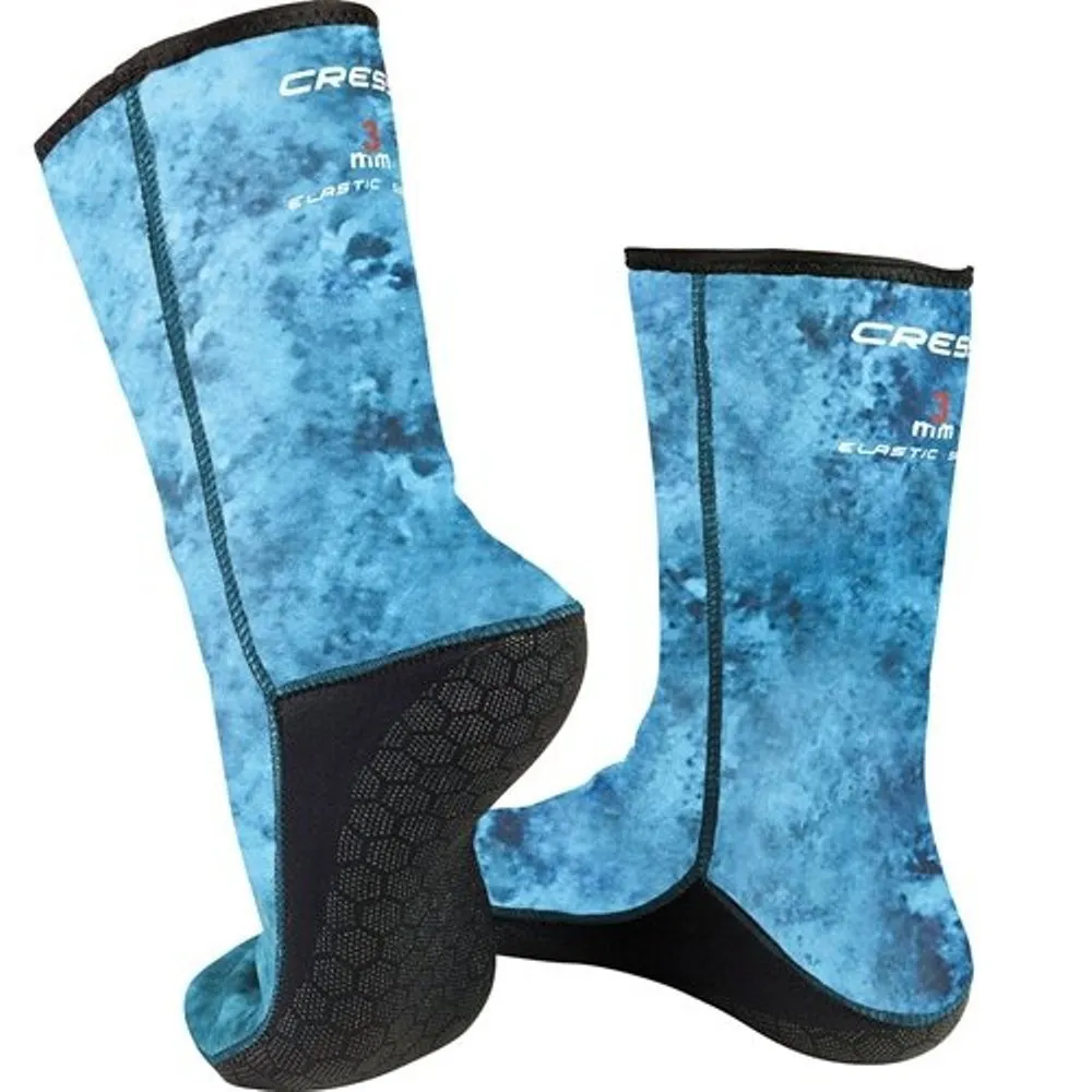 Open Box Cressi Anti-Slip Neoprene Socks - Blue, Size: Small