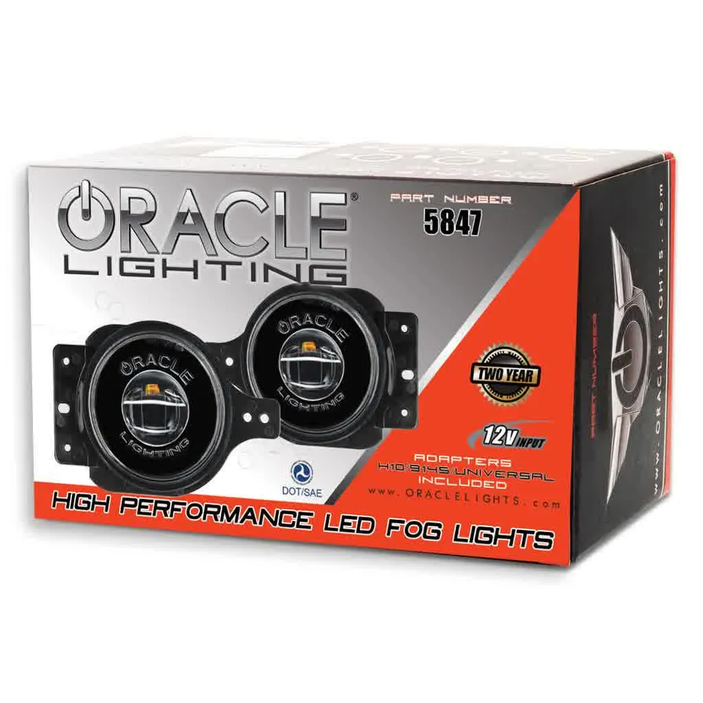 Oracle LED Fog Light Jeep Wrangler JL/ Gladiator JT Sport (18-20) [High Performance 20W] w/ or w/o Halo